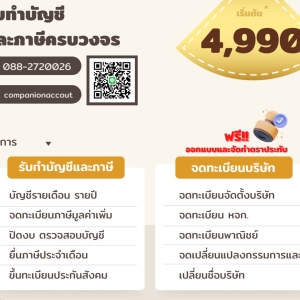 รับทำบัญชี ตรวจสอบบัญชี